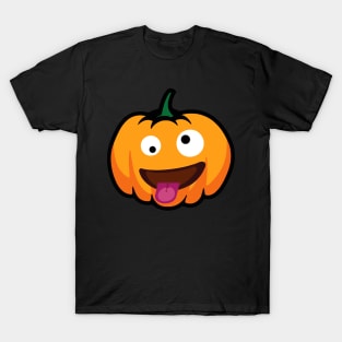 Pumpkin Emoji Face T-Shirt